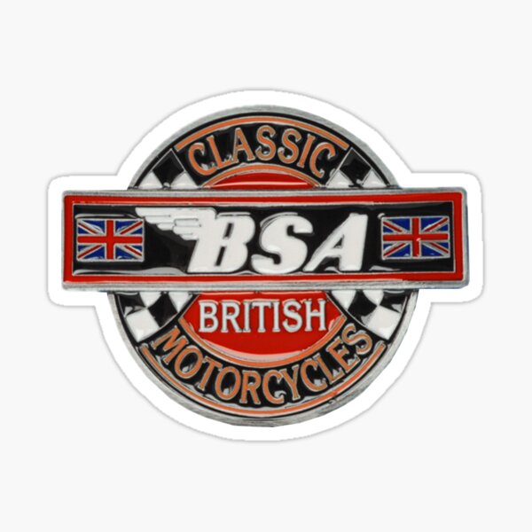 "British motorcycle Badge" Sticker for Sale by JohnLowerson | Redbubble