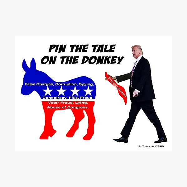 Pin The Tale On The Donkey Photographic Print
