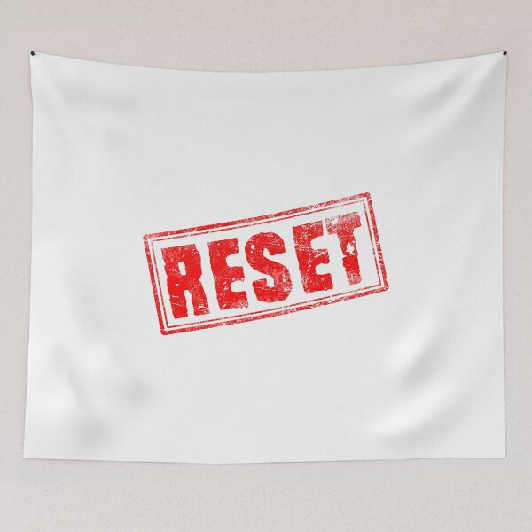 Item preview, Reset (Vintage Retro Stamp) designed and sold by SassyClassyMe.