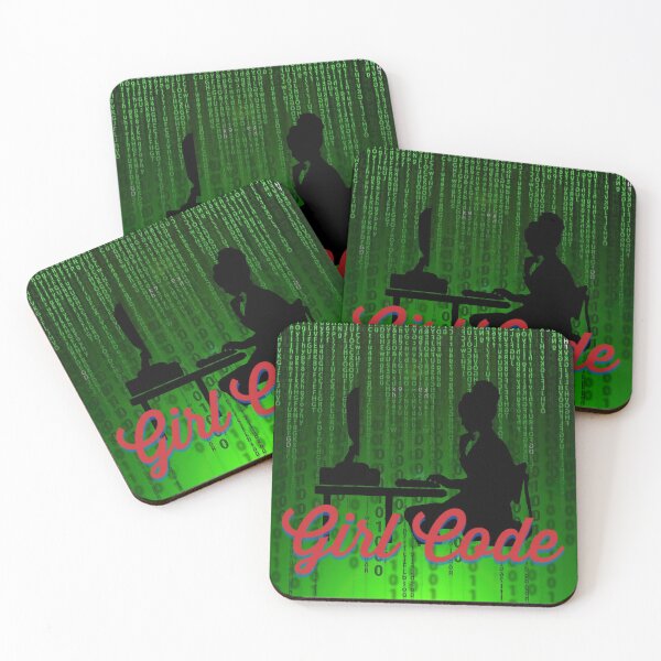 Item preview, Girl Code Matrix Style designed and sold by girlsintech101.
