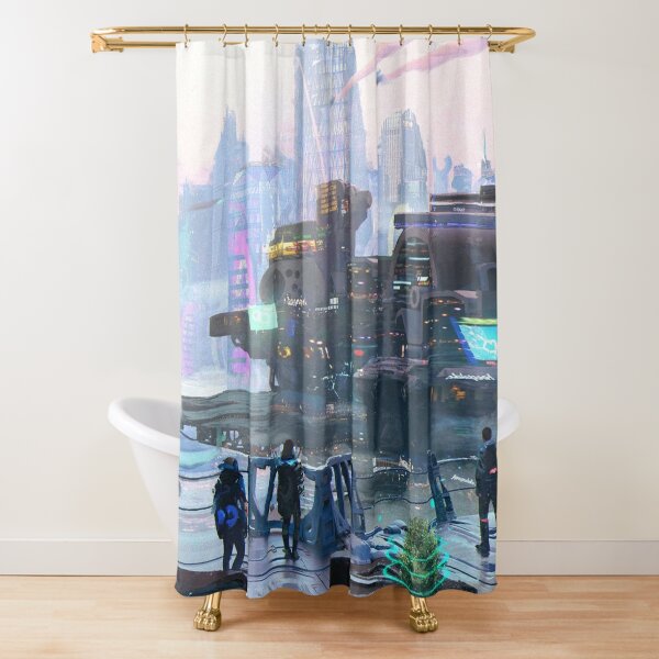 Painting Prints on Awesome Products,   The multifaceted fantasy of Marat Zakirov - Многогранная фантастика Марата Закирова Shower Curtain