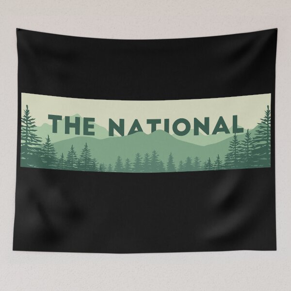 Item preview, The National Band Logo Forest and Mountains designed and sold by TheN.