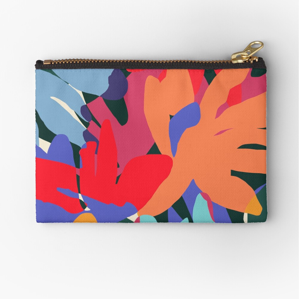 Where Flowers Blossom, So Does Hope #painting #abstract Zipper Pouch