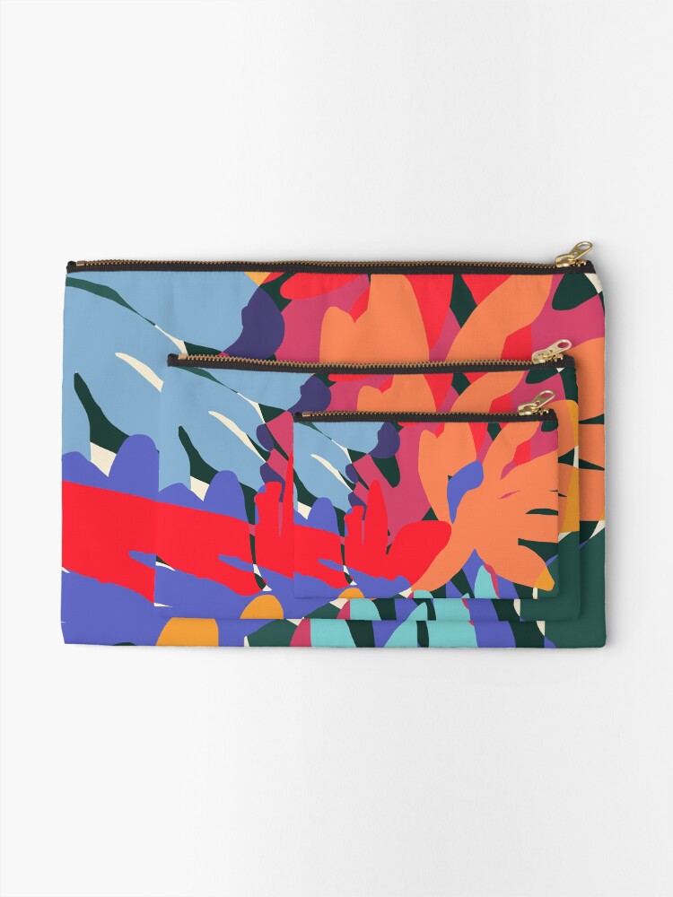 Alternate view of Where Flowers Blossom, So Does Hope #painting #abstract Zipper Pouch