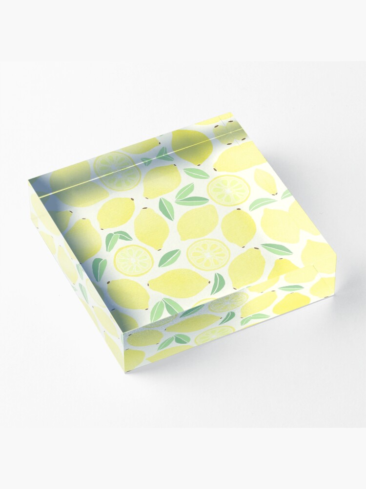 Alternate view of Summer Lemons Acrylic Block