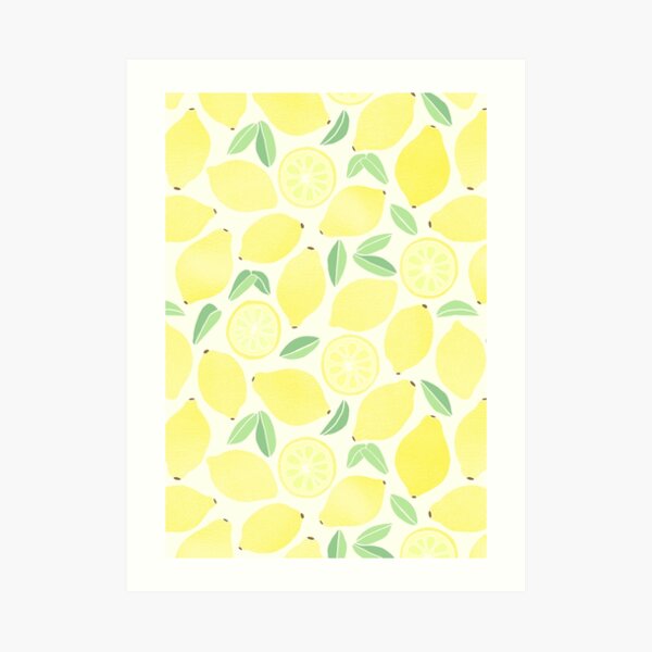 Summer Lemons Art Print