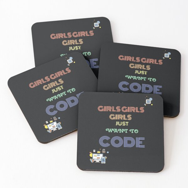 Item preview, Girls Just Want to Code designed and sold by girlsintech101.