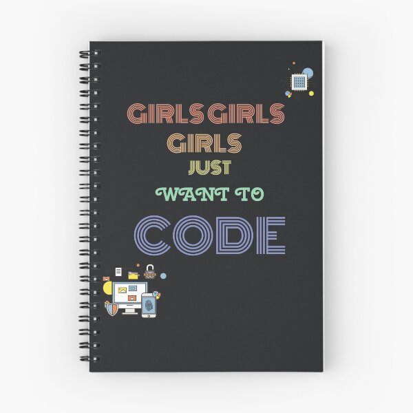 Item preview, Girls Just Want to Code designed and sold by girlsintech101.