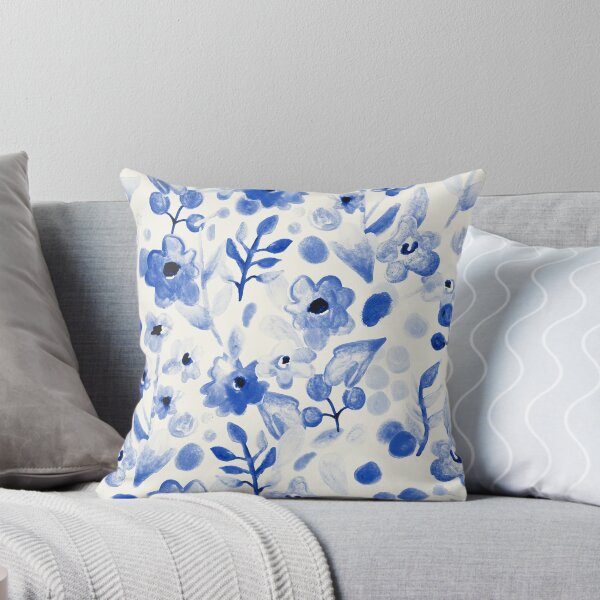 Item preview, Blue China - Watercolor Floral designed and sold by Tangerine-Tane.