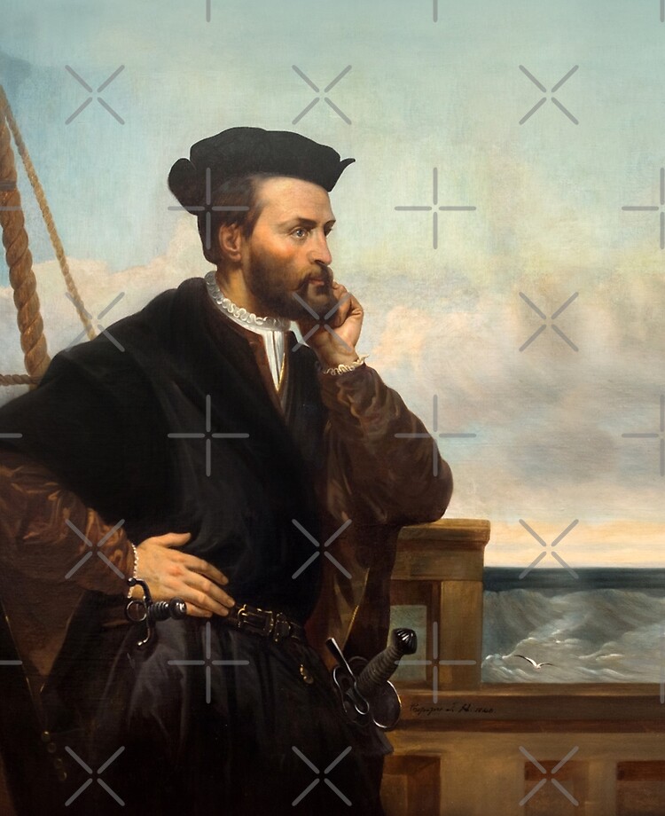 Jacques Cartier Portrait by Th ophile Hamel French navigator and