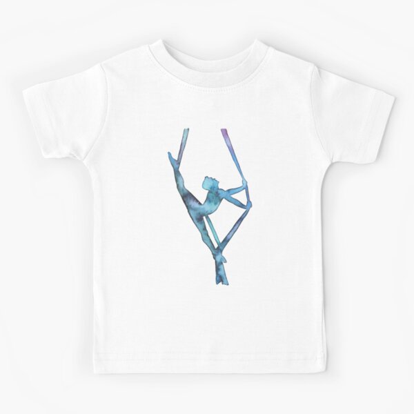 Aerial yoga t-shirt design with woman silhouettes Vector Image