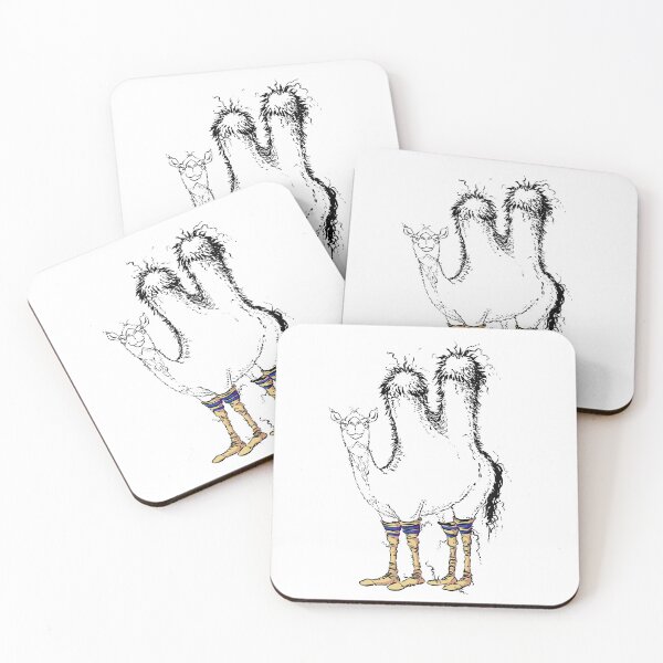 Item preview, Cute Camel with Silly Old Man Socks designed and sold by Billi French Illustrations.