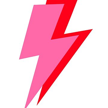 Artwork thumbnail, Pink and Red Lightning by OneThreeSix