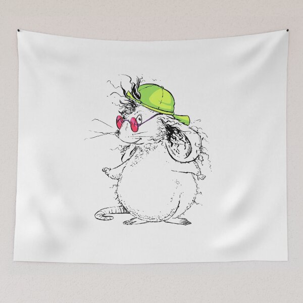 Item preview, Rad Little Mouse with a Super Cool Neon Cap designed and sold by Billi French Illustrations.
