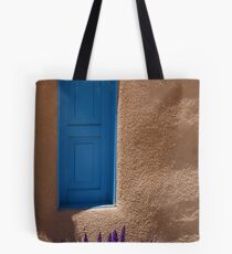 Grape Hyancinth & Turquoise Door Tote Bag