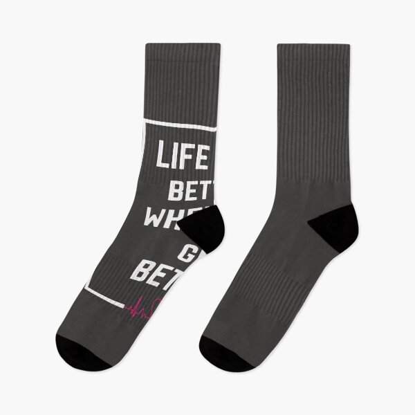 Item preview, LIFE GETS BETTER WHEN YOU GET BETTER MOTIVATION QUOTES  designed and sold by Kribis.