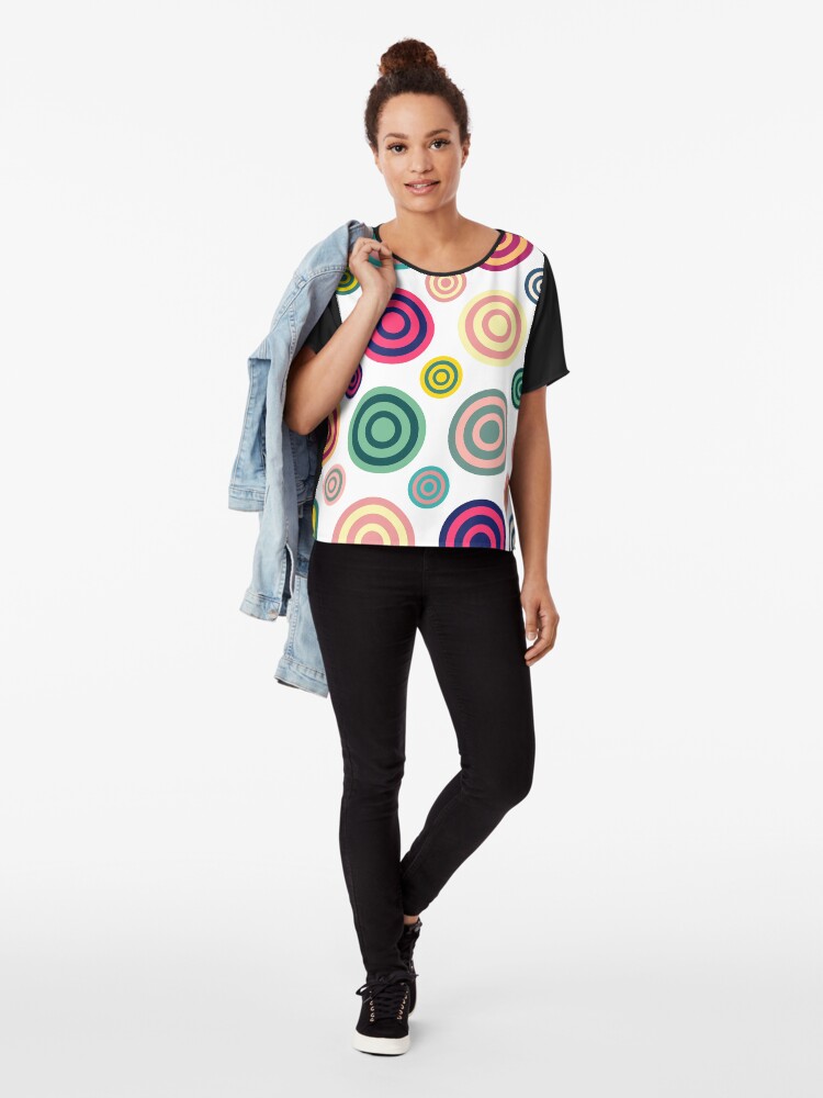 Alternate view of Blob and Weave Chiffon Top