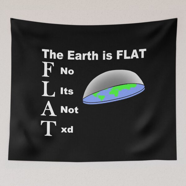 Item preview, The Earth Is Flat designed and sold by twistypaddie.