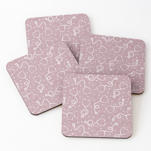 Item preview, Stethoscope - nursing medical gear - mauve designed and sold by littlearrow.