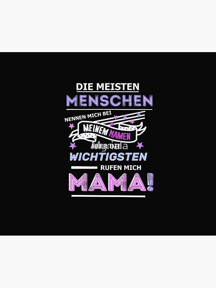 "Mama Spruch die Wichtigsten nennen mich" Fleecedecke von Myriala