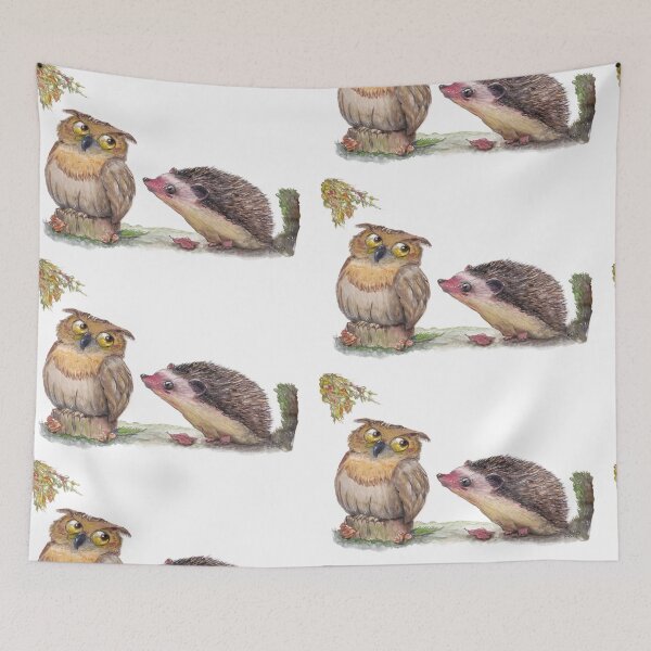 Item preview, The Owl and the Hedgehog designed and sold by mlppassionart.