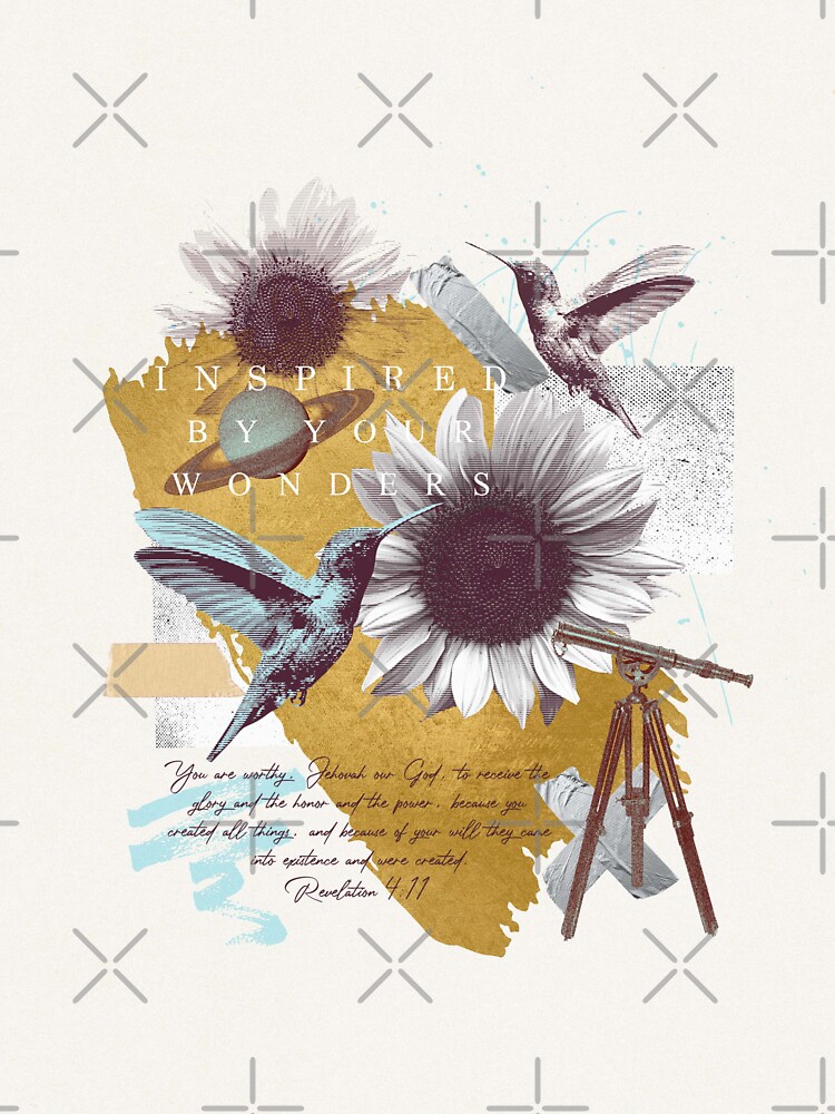 "INSPIRED BY YOUR WONDERS" Sticker for Sale by JenielsonDesign Redbubble