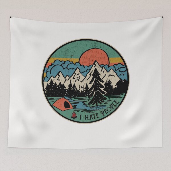 Item preview, Camping funny quote i hate people designed and sold by bentakana.