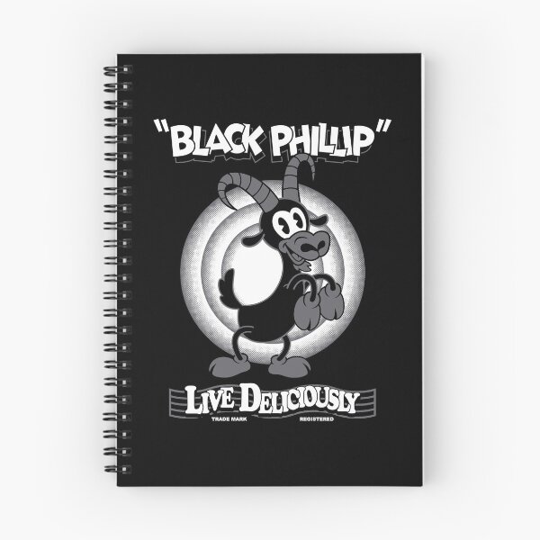 Item preview, Black Phillip - Vintage Cartoon - Witch - Goth Occult - Live Deliciously designed and sold by Nemons.