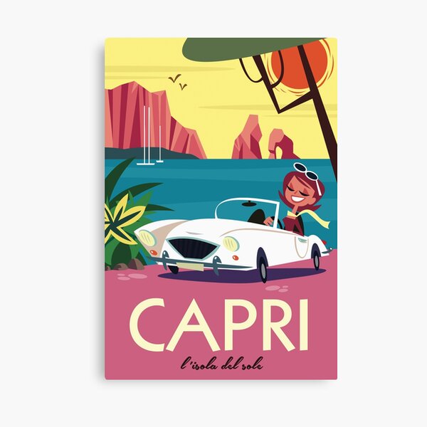 Capri poster Canvas Print