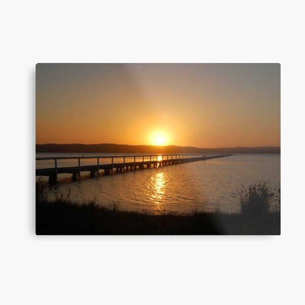 Sunset over Long Jetty Metal Print