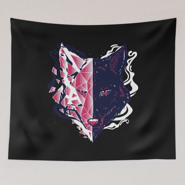 Item preview, Wolf, abstract wolf head designed and sold by DerSenat.