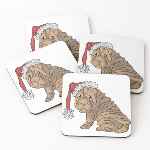 Item preview, Brown Christmas Sharpei designed and sold by Charlene Morrison.
