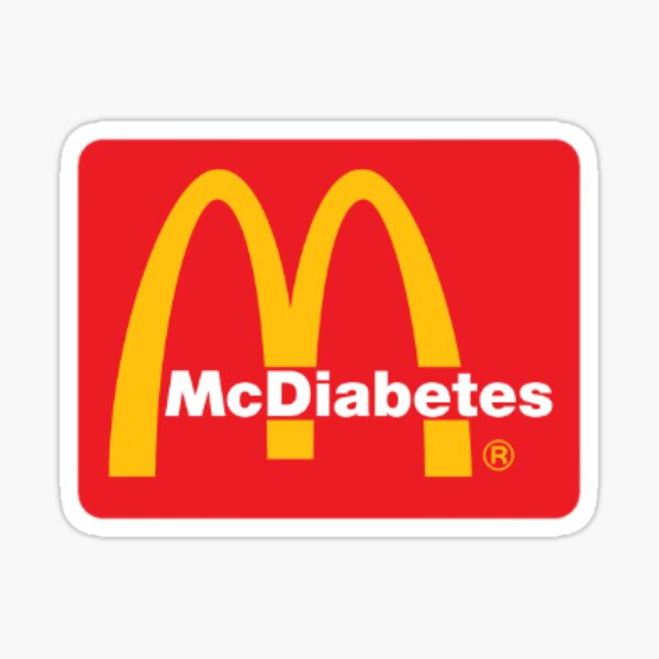 mcdo parodie logo mcdiabetes Sticker