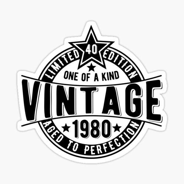 Download 60th Birthday Vintage 1960 Aged To Perfection Sticker By Theartyapples Redbubble