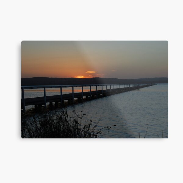 Twilight glow - Long Jetty Metal Print