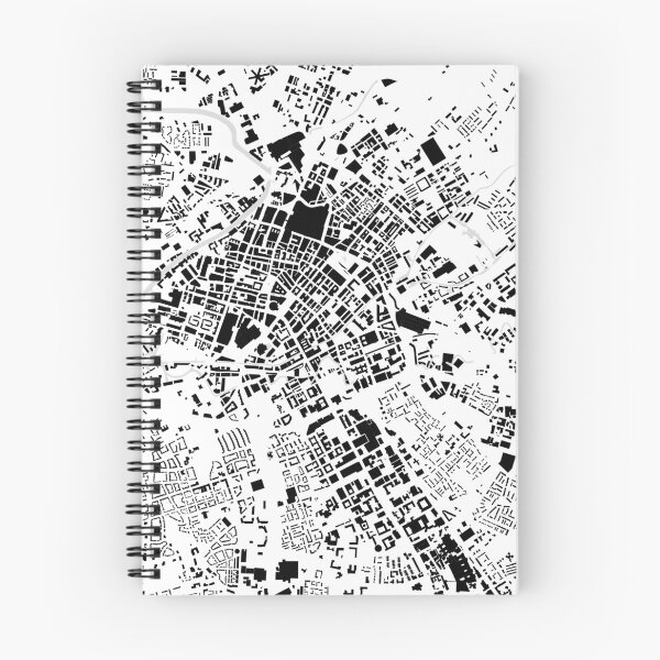 Item preview, Mapa de la ciudad del edificio blanco y negro de Manchester designed and sold by Intrepix.
