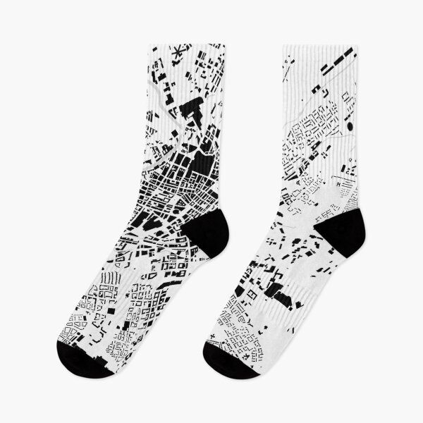 Item preview, Mapa de la ciudad del edificio blanco y negro de Manchester designed and sold by Intrepix.