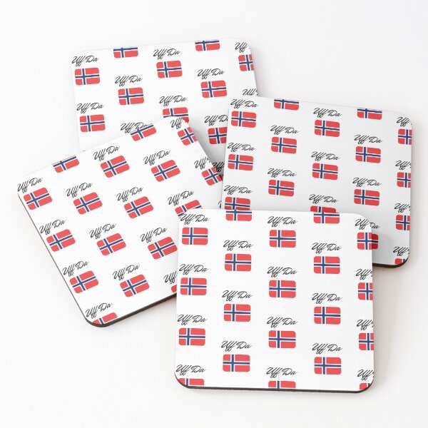 Item preview, UFF DA - Norwegian Saying and Norway Flag designed and sold by angcreations.