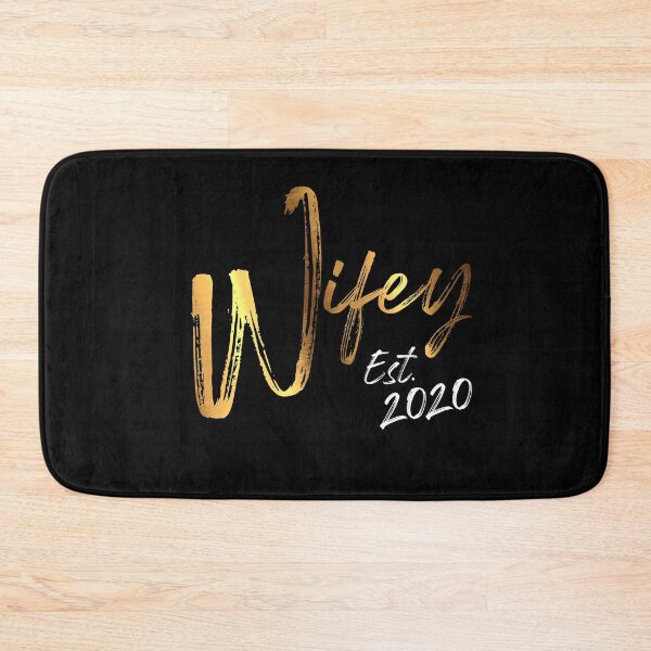 Item preview, Wifey Est 2020 Husband Wife Couple Wedding Year Newly Weds Gift designed and sold by Dressed For  Duty.