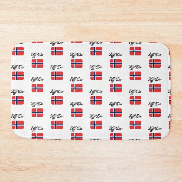 Item preview, UFF DA - Norwegian Saying and Norway Flag designed and sold by angcreations.