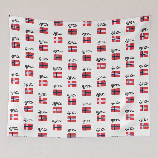 Item preview, UFF DA - Norwegian Saying and Norway Flag designed and sold by angcreations.