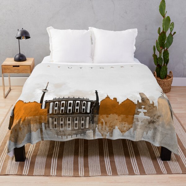 Item preview, Stuttgart Germany City Warm Skyline designed and sold by DimDom.