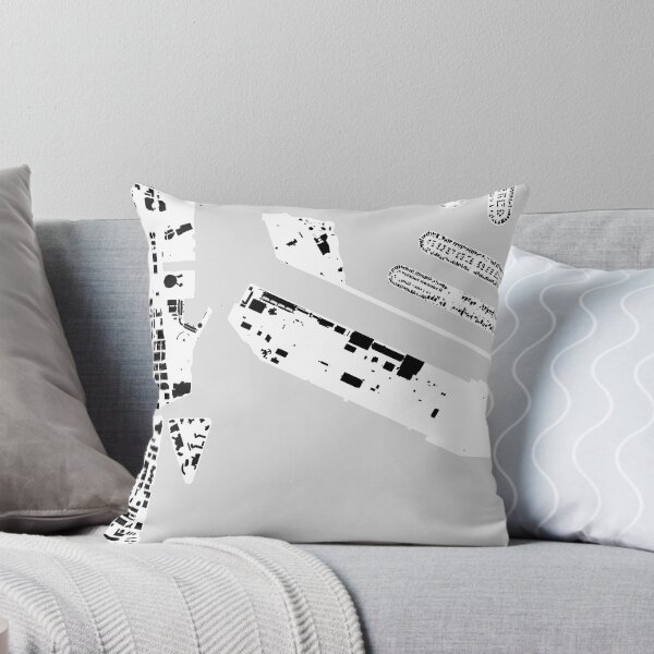 Item preview, Miami black & white building city map designed and sold by Intrepix.