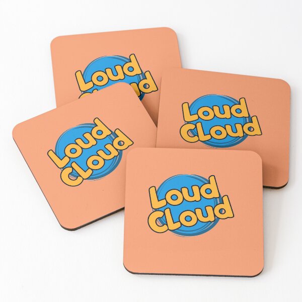 Item preview, loud cloud logo-reversed colors designed and sold by Eshmoop.