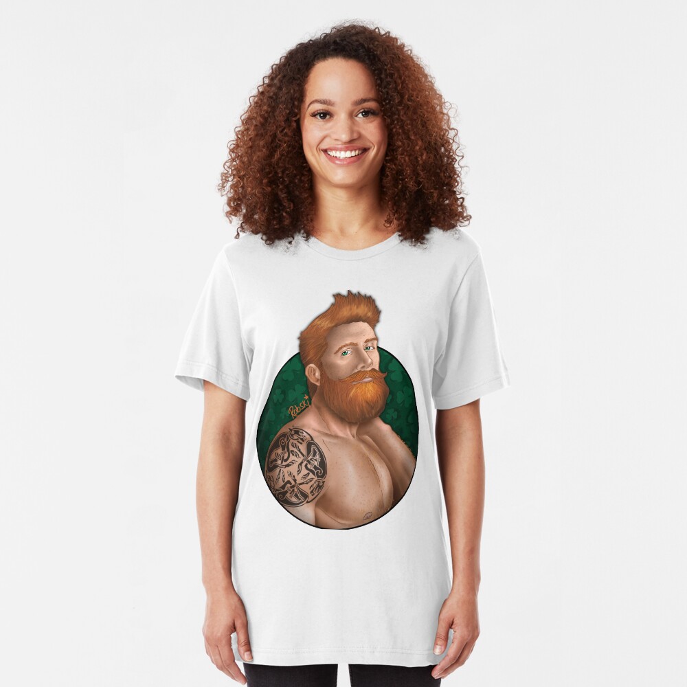 Irish eyes with background Slim Fit T-Shirt
