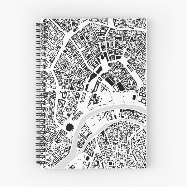 Artikelvorschau, Moskau schwarz & weiß Gebäude Stadtplan entworfen und verkauft von Intrepix.