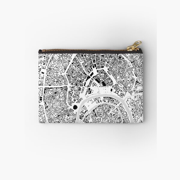Item preview, Moscow black & white building city map designed and sold by Intrepix.