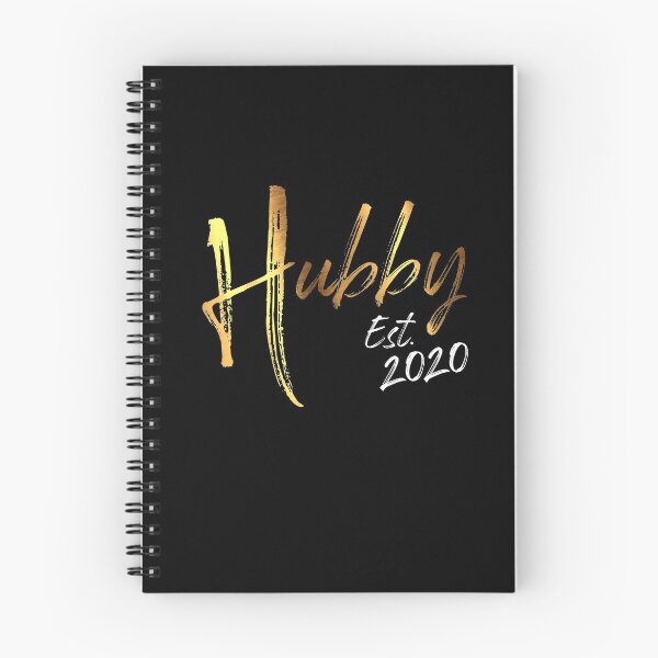 Item preview, Hubby Est 2020 Husband Wife Couple Wedding Year Newly Weds Gift designed and sold by Dressed For  Duty.