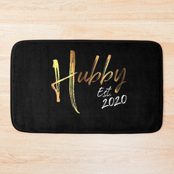 Item preview, Hubby Est 2020 Husband Wife Couple Wedding Year Newly Weds Gift designed and sold by Dressed For  Duty.