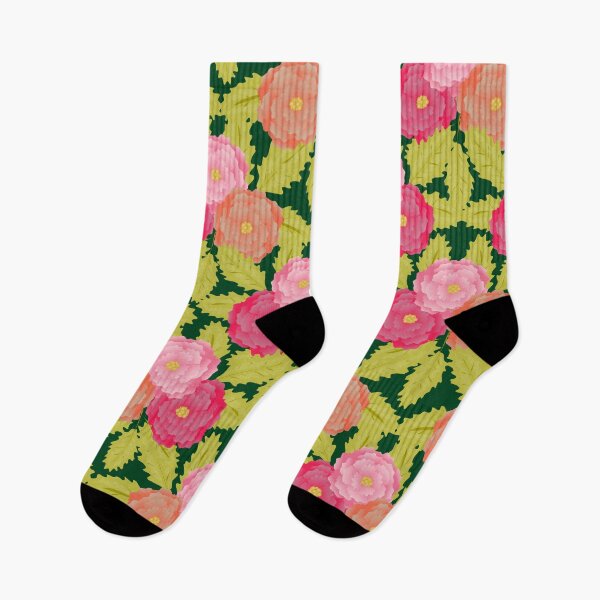 Item preview, Pink roses collage on green designed and sold by Carrie_Anne_Designs.